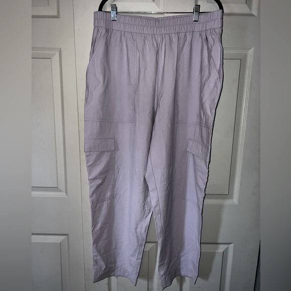 A New Day lavender cargo capri pants, XXL, elastic waist, purple - Picture 1 of 3